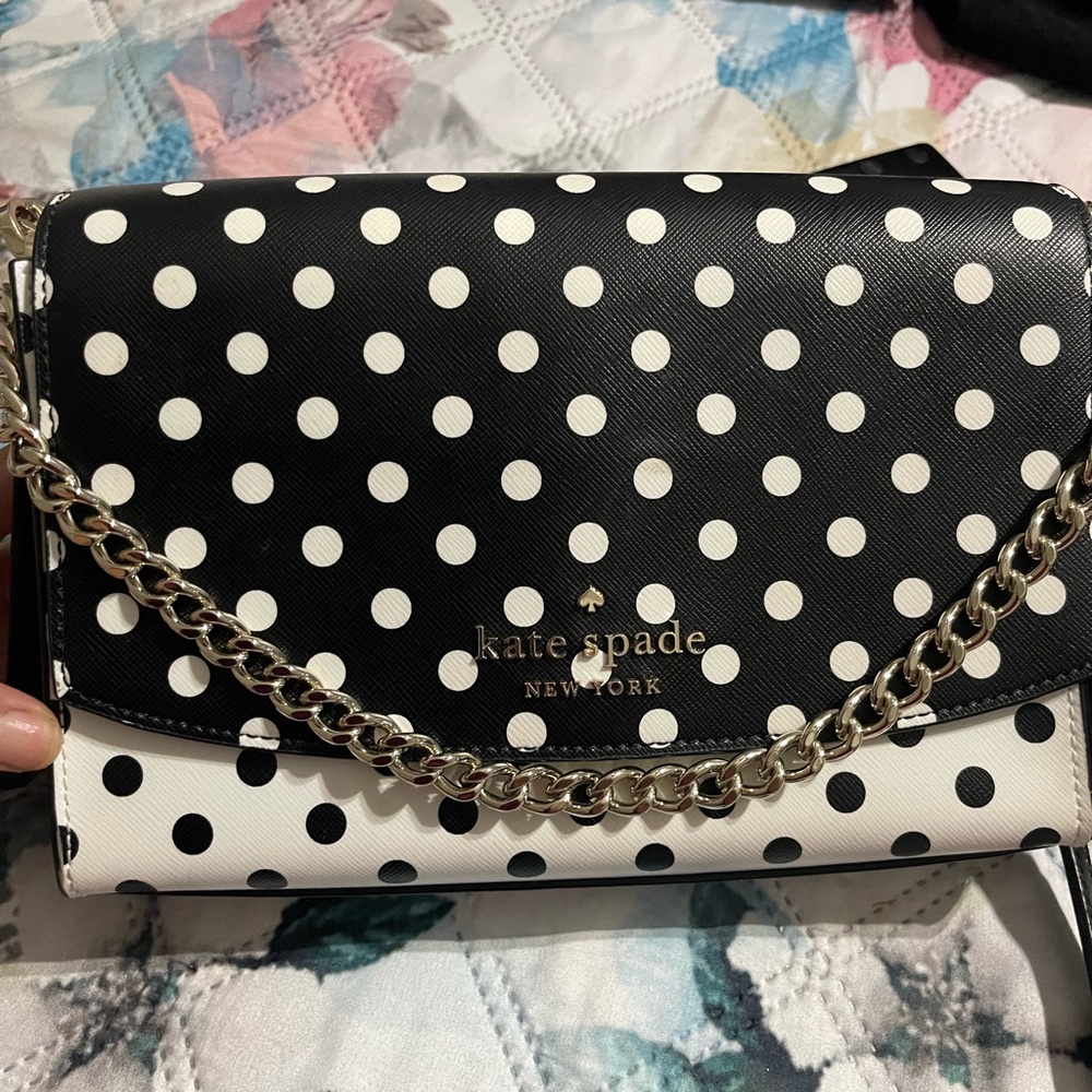 Kate spade polka dot cross body purse
